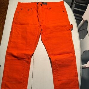 Men's Skinny Jeans in Bright Orange